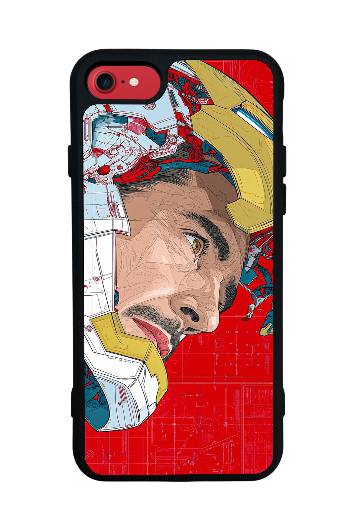 iPhone 7 Uyumlu Iron Man ( Demir Adam ) Tasarımlı Glossy Premium Kılıf