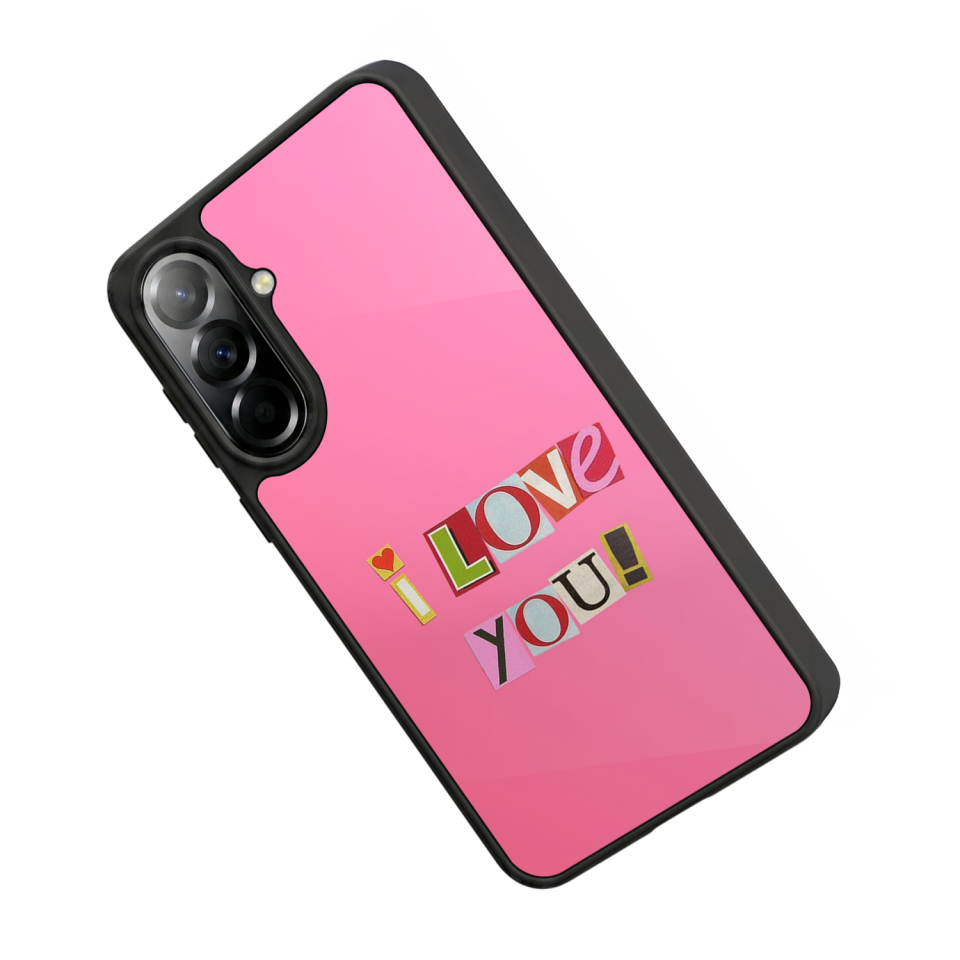 Samsung Galaxy A57 Uyumlu Kalp Love Tasarımlı Glossy Premium Kılıf