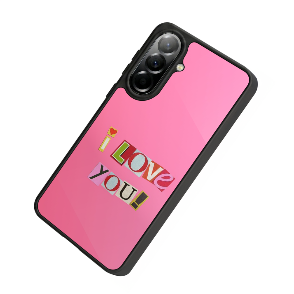 Samsung Galaxy A57 Uyumlu Kalp Love Tasarımlı Glossy Premium Kılıf