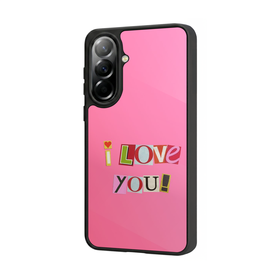 Samsung Galaxy A57 Uyumlu Kalp Love Tasarımlı Glossy Premium Kılıf