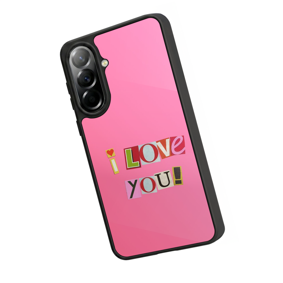 Samsung Galaxy A57 Uyumlu Kalp Love Tasarımlı Glossy Premium Kılıf