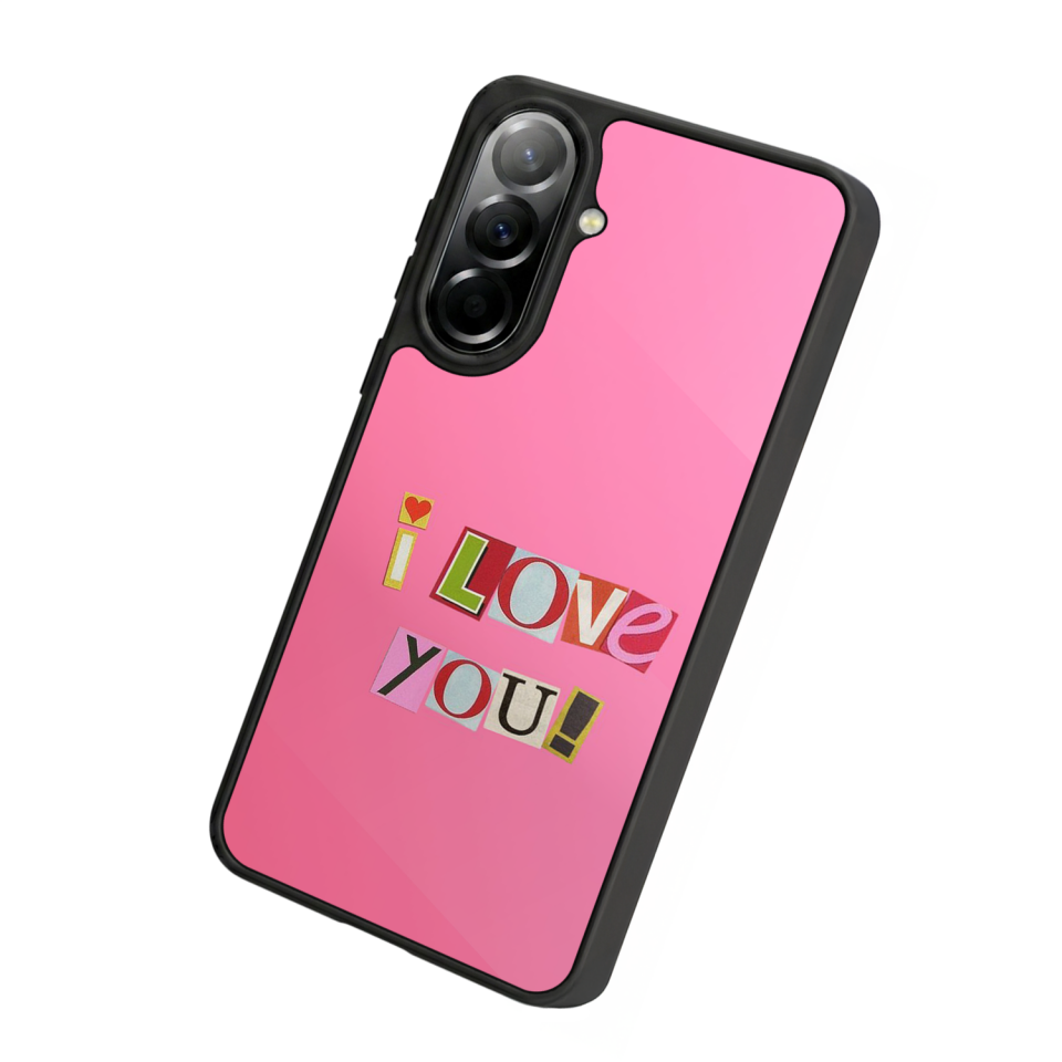 Samsung Galaxy A57 Uyumlu Kalp Love Tasarımlı Glossy Premium Kılıf