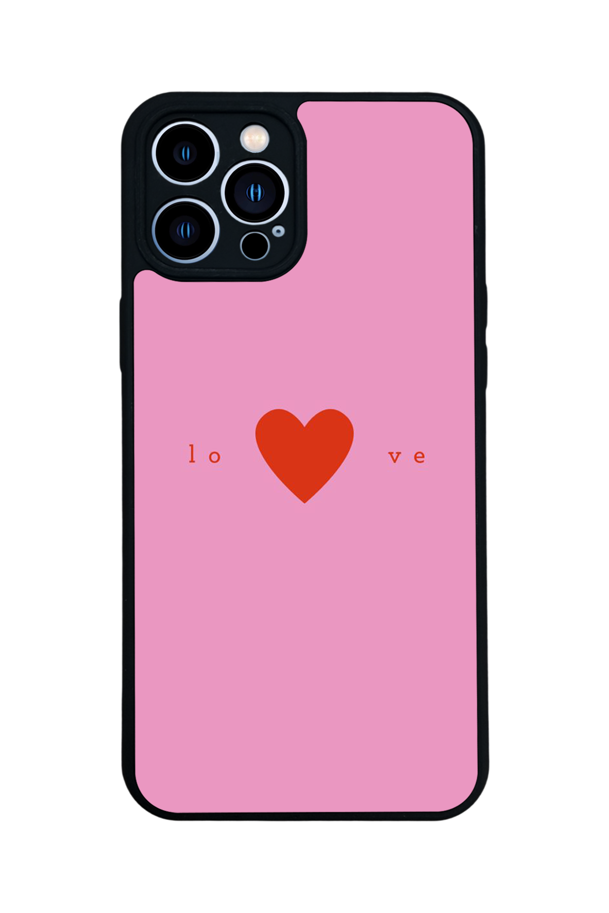 iPhone 12 Pro Max Uyumlu Kalp Love Tasarımlı Glossy Premium Kılıf