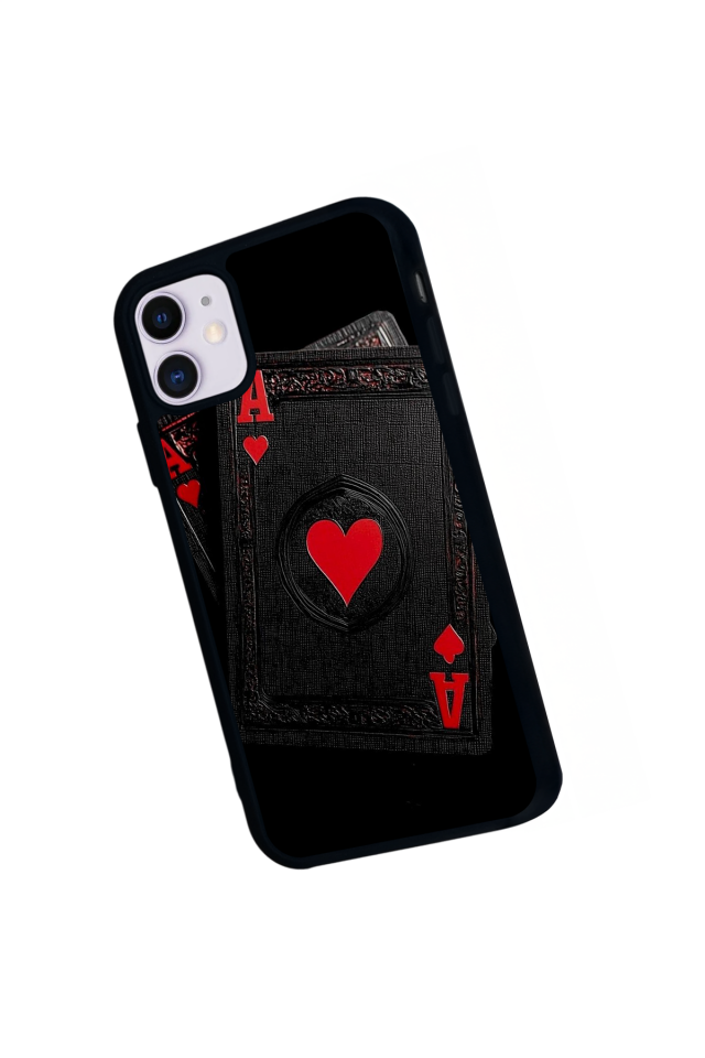 iPhone 11 Uyumlu Kart Tasarımlı Glossy Premium Kılıf