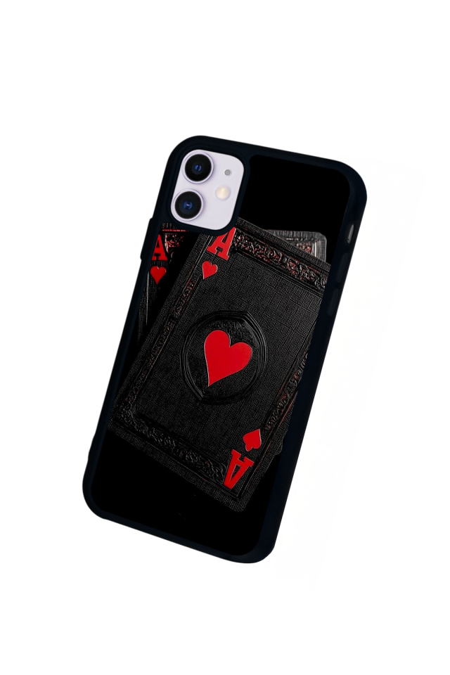 iPhone 11 Uyumlu Kart Tasarımlı Glossy Premium Kılıf