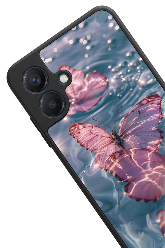 Samsung Galaxy A07 Uyumlu Kelebek Tasarımlı Glossy Premium Kılıf