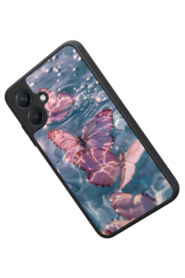 Samsung Galaxy A07 Uyumlu Kelebek Tasarımlı Glossy Premium Kılıf