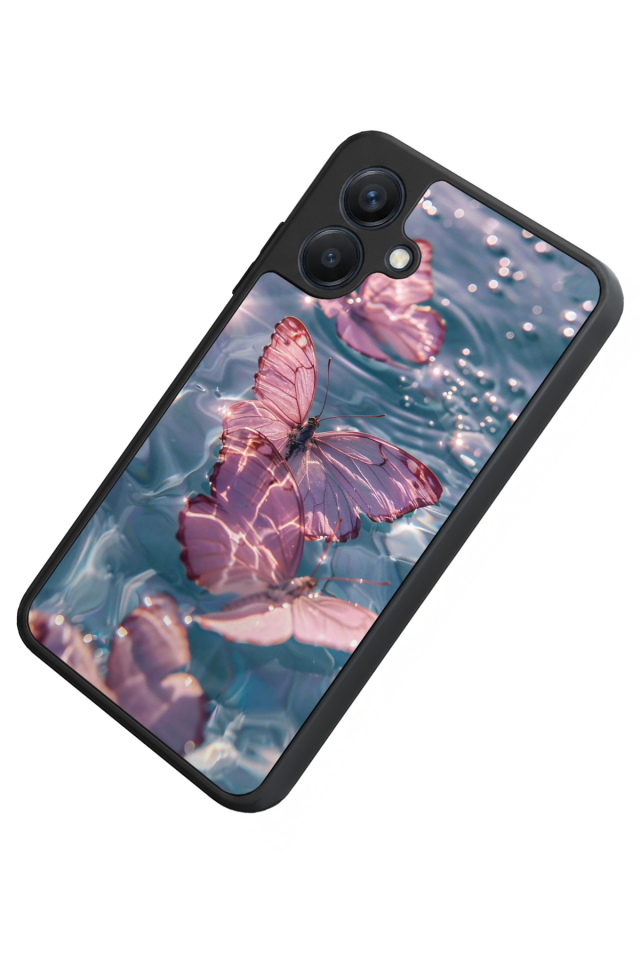 Samsung Galaxy A07 Uyumlu Kelebek Tasarımlı Glossy Premium Kılıf