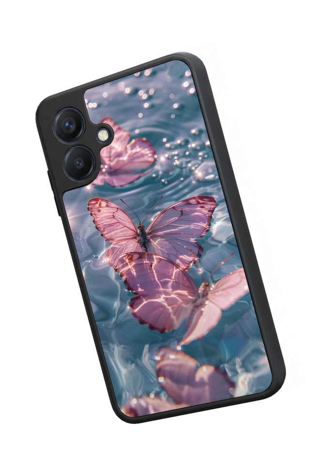 Samsung Galaxy A07 Uyumlu Kelebek Tasarımlı Glossy Premium Kılıf