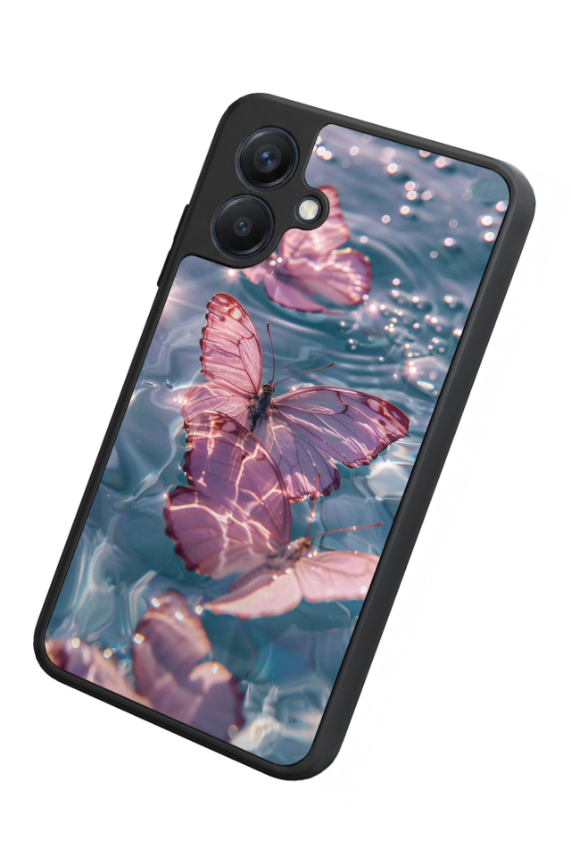 Samsung Galaxy A07 Uyumlu Kelebek Tasarımlı Glossy Premium Kılıf