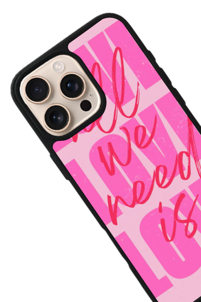 iPhone 16 Pro Uyumlu Love Tasarımlı Glossy Premium Kılıf