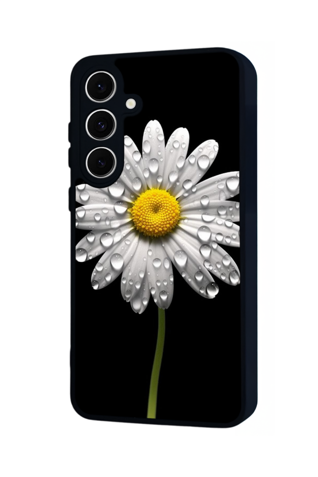 Samsung Galaxy A16 Uyumlu Papatya Tasarımlı Glossy Premium Kılıf