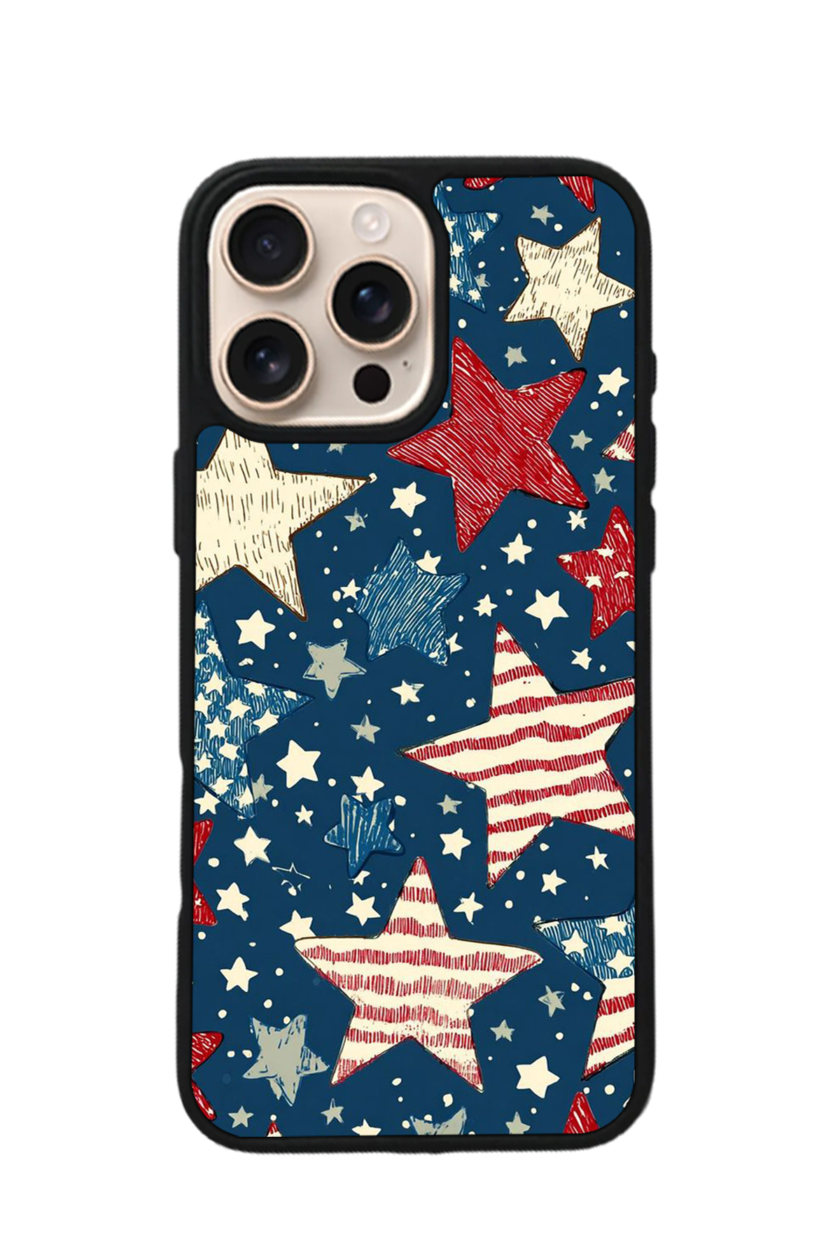 iPhone 15 Pro Max Uyumlu Retro Yildizlar Tasarımlı Glossy Premium Kılıf