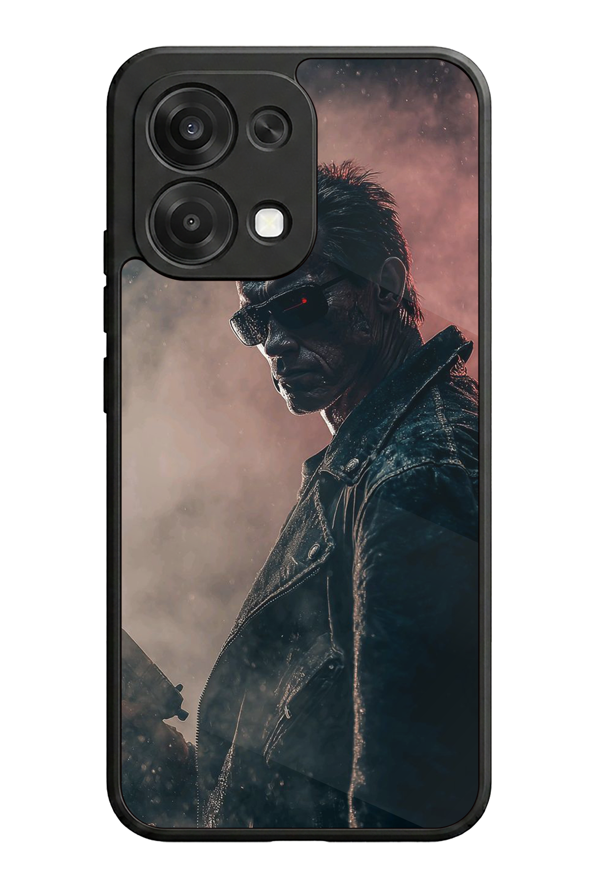 Oppo A6 Pro Uyumlu Terminator Tasarımlı Glossy Premium Kılıf