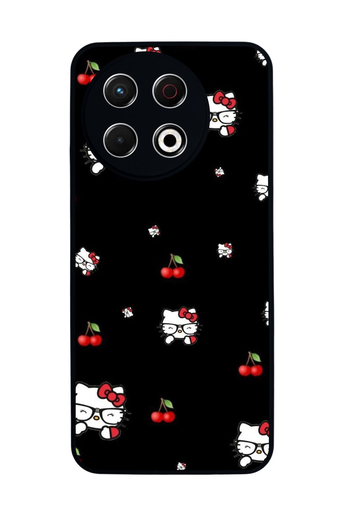 Tecno Spark 30 Pro Uyumlu HelloKitty Tasarımlı Glossy Premium Kılıf