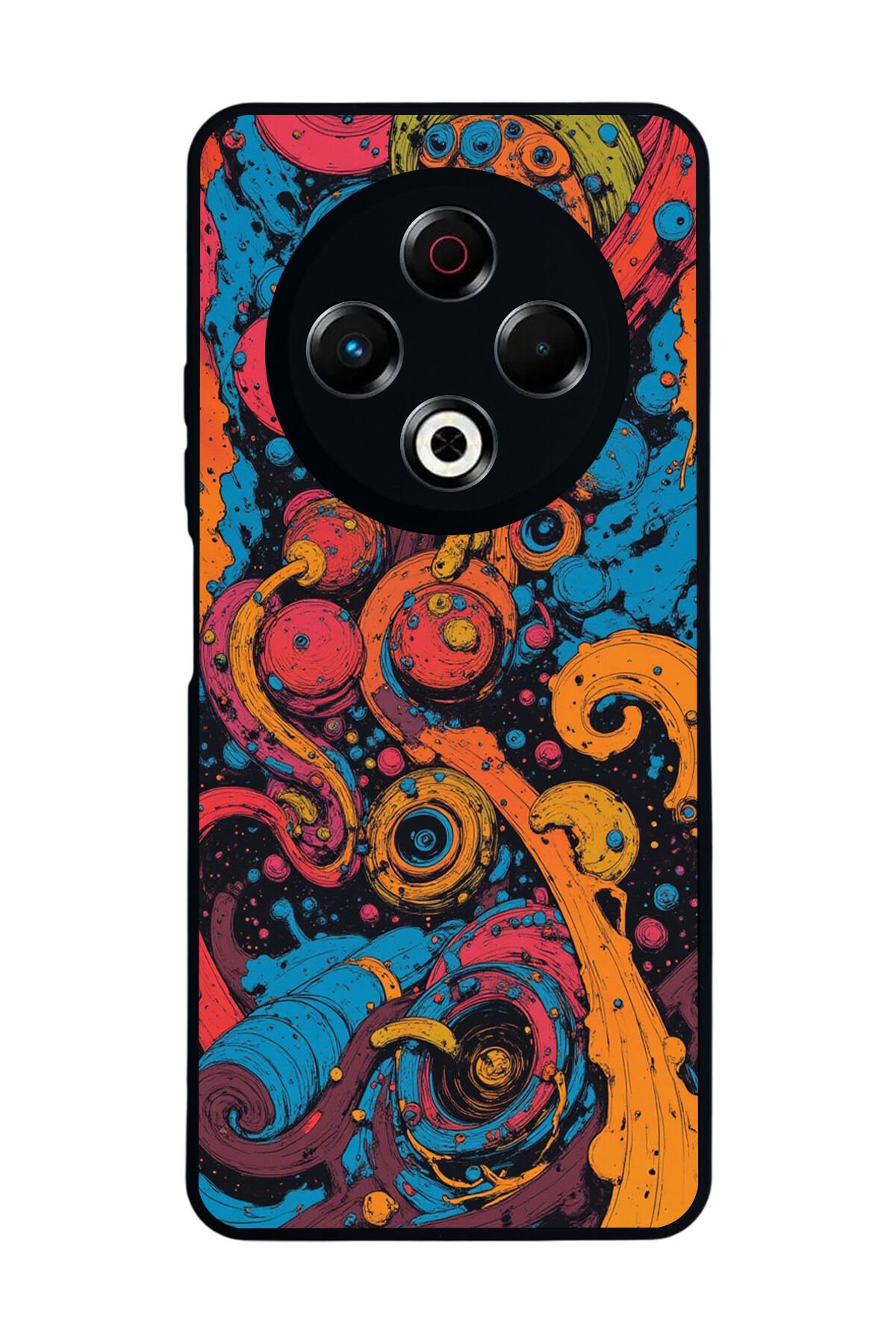 Tecno Spark 30 Uyumlu Abstract Tasarımlı Glossy Premium Kılıf