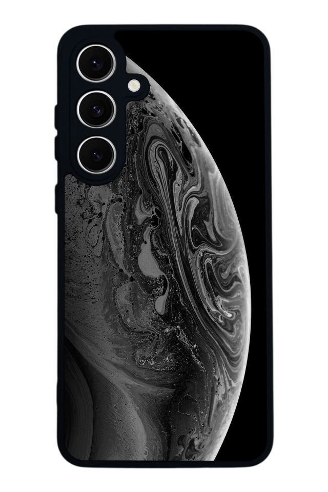 Samsung Galaxy S24 FE Uyumlu Ay Tasarımlı Glossy Premium Kılıf