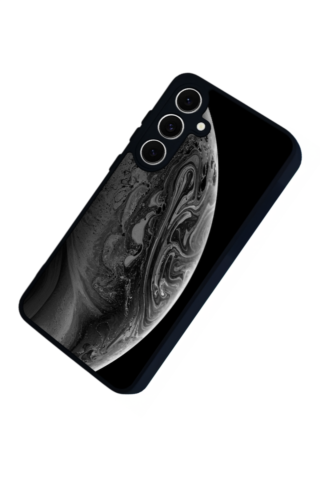 Samsung Galaxy S24 FE Uyumlu Ay Tasarımlı Glossy Premium Kılıf