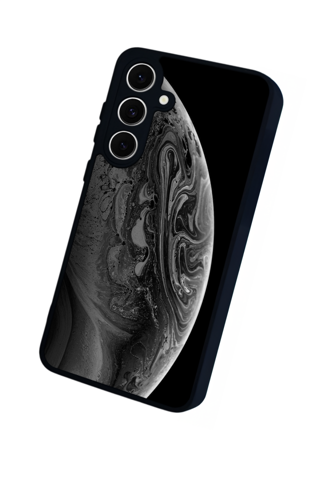 Samsung Galaxy S24 FE Uyumlu Ay Tasarımlı Glossy Premium Kılıf