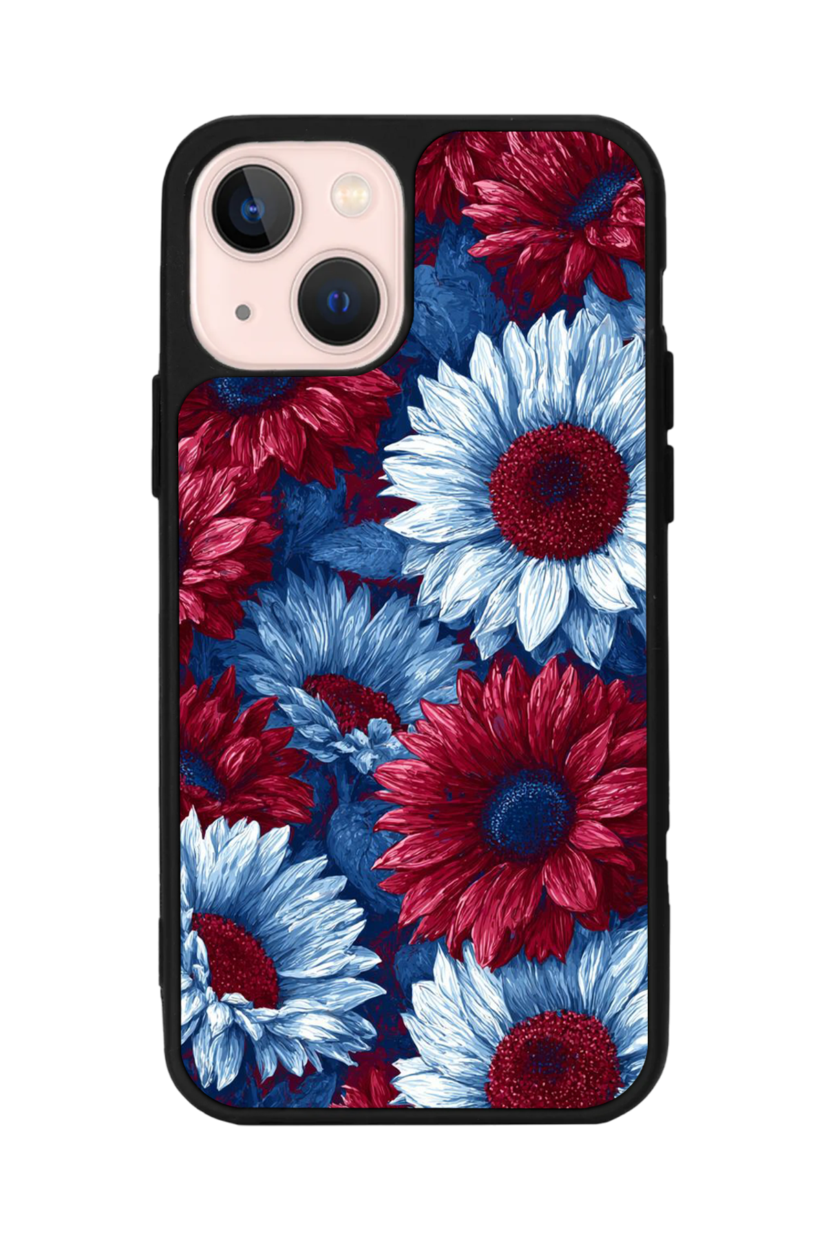 iPhone 15 Uyumlu Cicek Tasarımlı Glossy Premium Kılıf