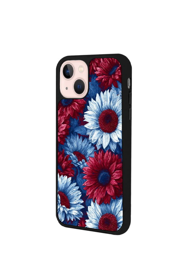 iPhone 15 Uyumlu Cicek Tasarımlı Glossy Premium Kılıf