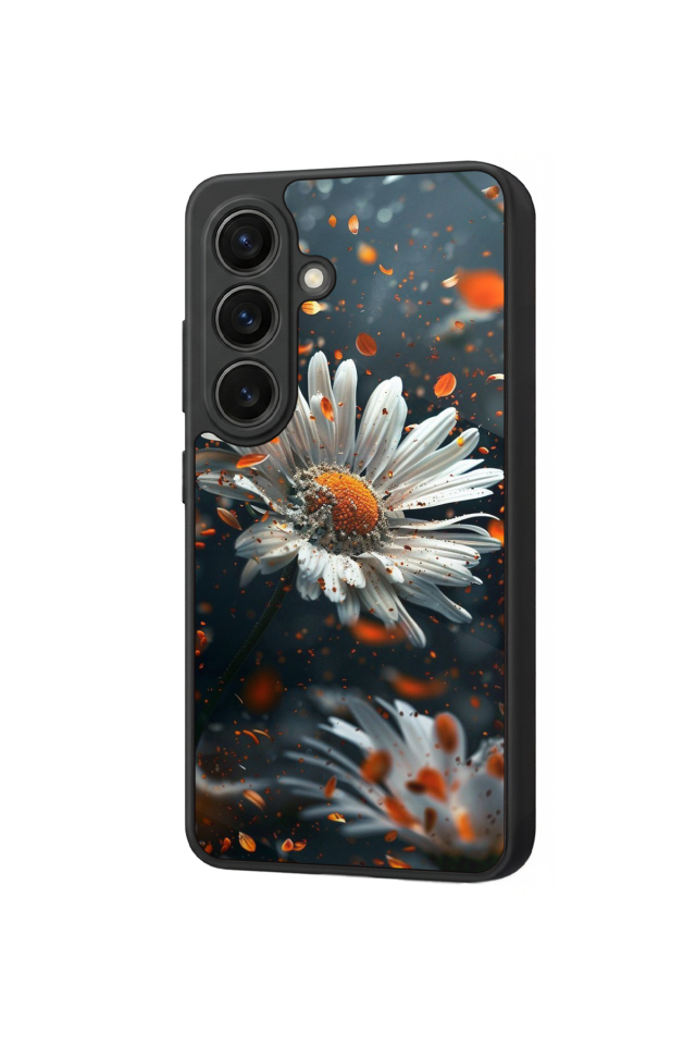 Samsung Galaxy S26 Uyumlu Cicek Tasarımlı Glossy Premium Kılıf