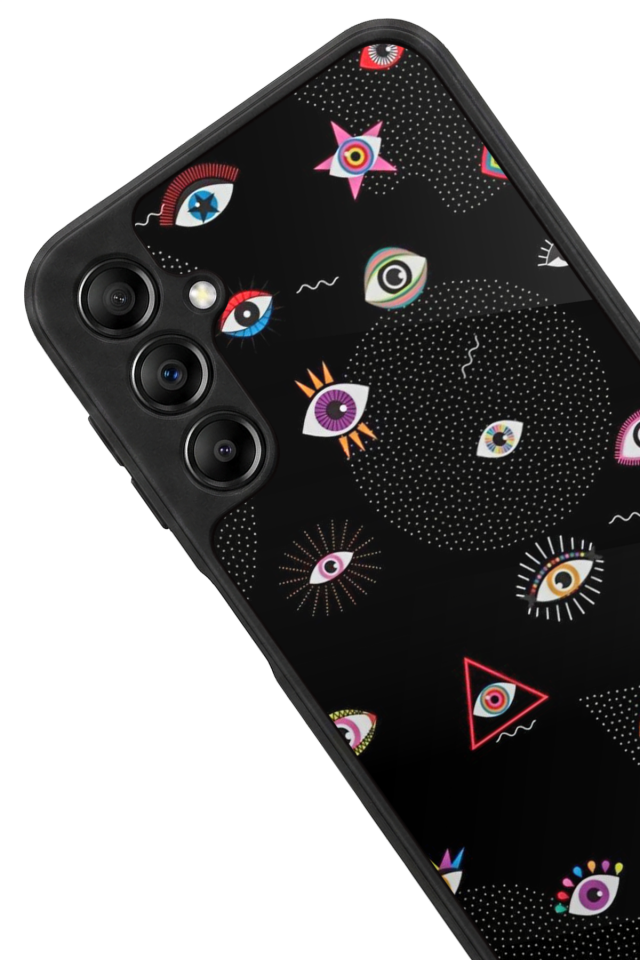Samsung Galaxy A14 Uyumlu Göz Tasarımlı Glossy Premium Kılıf