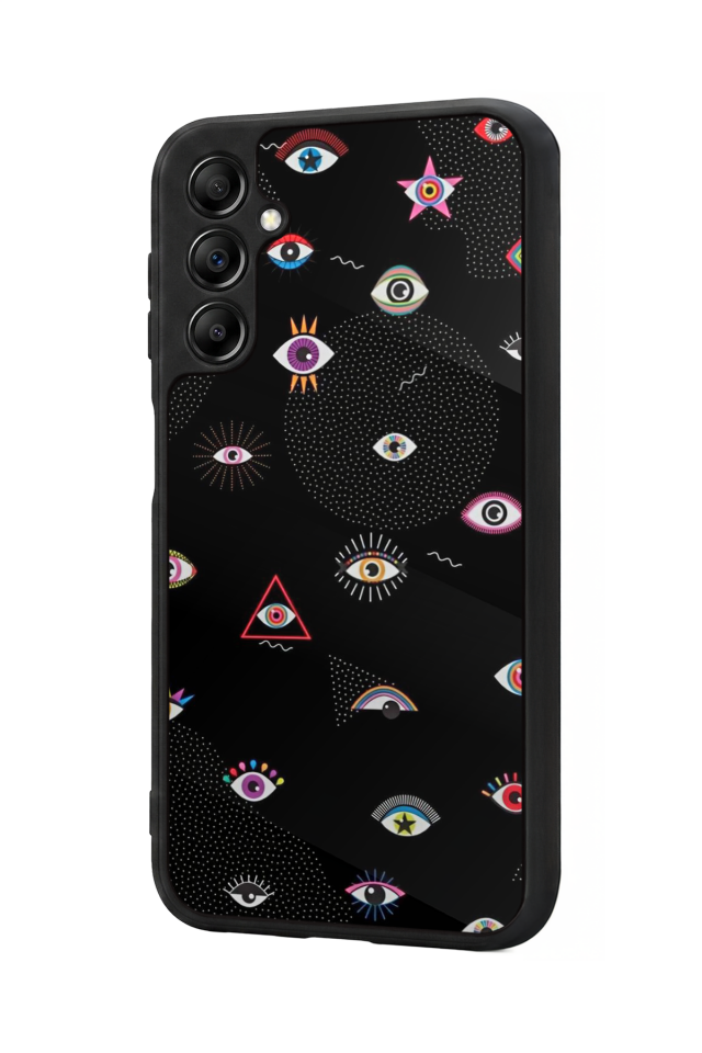 Samsung Galaxy A14 Uyumlu Göz Tasarımlı Glossy Premium Kılıf