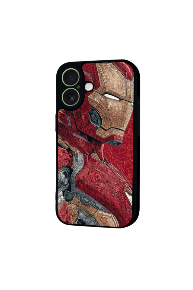 iPhone 17 Uyumlu Iron Man ( Demir Adam ) Tasarımlı Glossy Premium Kılıf