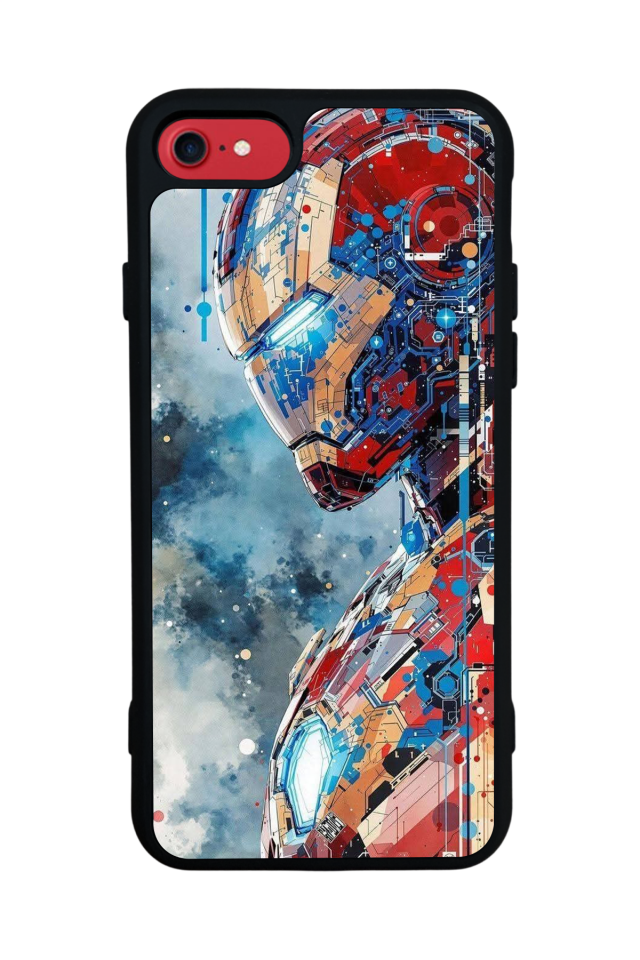 iPhone 7 Uyumlu Iron Man ( Demir Adam ) Tasarımlı Glossy Premium Kılıf