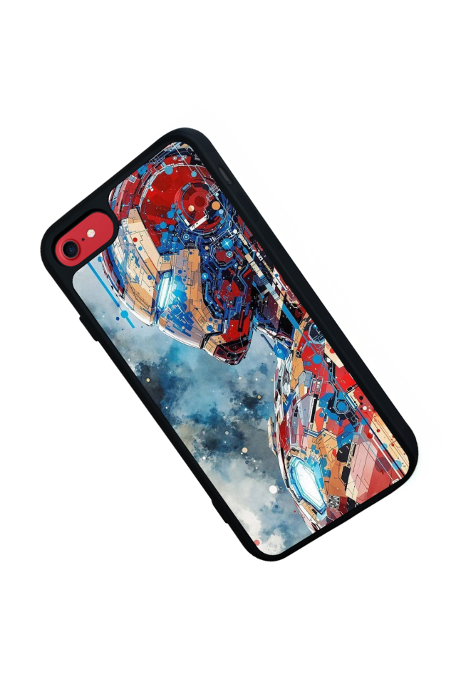 iPhone 7 Uyumlu Iron Man ( Demir Adam ) Tasarımlı Glossy Premium Kılıf