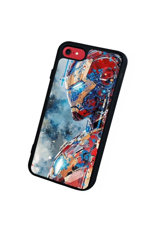 iPhone 7 Uyumlu Iron Man ( Demir Adam ) Tasarımlı Glossy Premium Kılıf