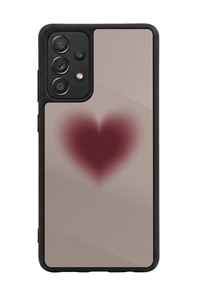 Samsung Galaxy A72 Uyumlu Kalp Love Tasarımlı Glossy Premium Kılıf