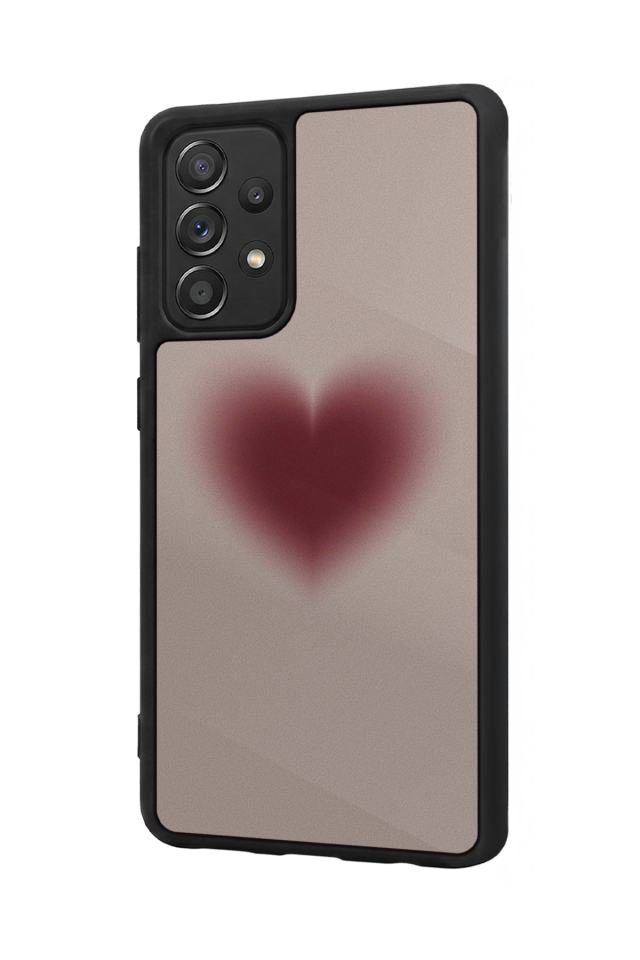 Samsung Galaxy A72 Uyumlu Kalp Love Tasarımlı Glossy Premium Kılıf