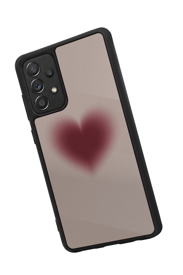 Samsung Galaxy A72 Uyumlu Kalp Love Tasarımlı Glossy Premium Kılıf