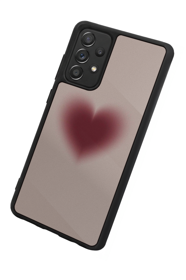Samsung Galaxy A72 Uyumlu Kalp Love Tasarımlı Glossy Premium Kılıf