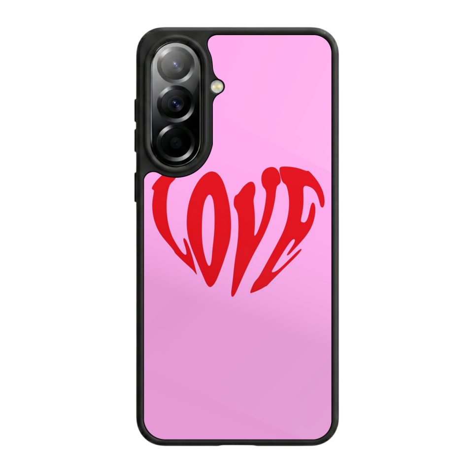 Samsung Galaxy A57 Uyumlu Kalp Love Tasarımlı Glossy Premium Kılıf
