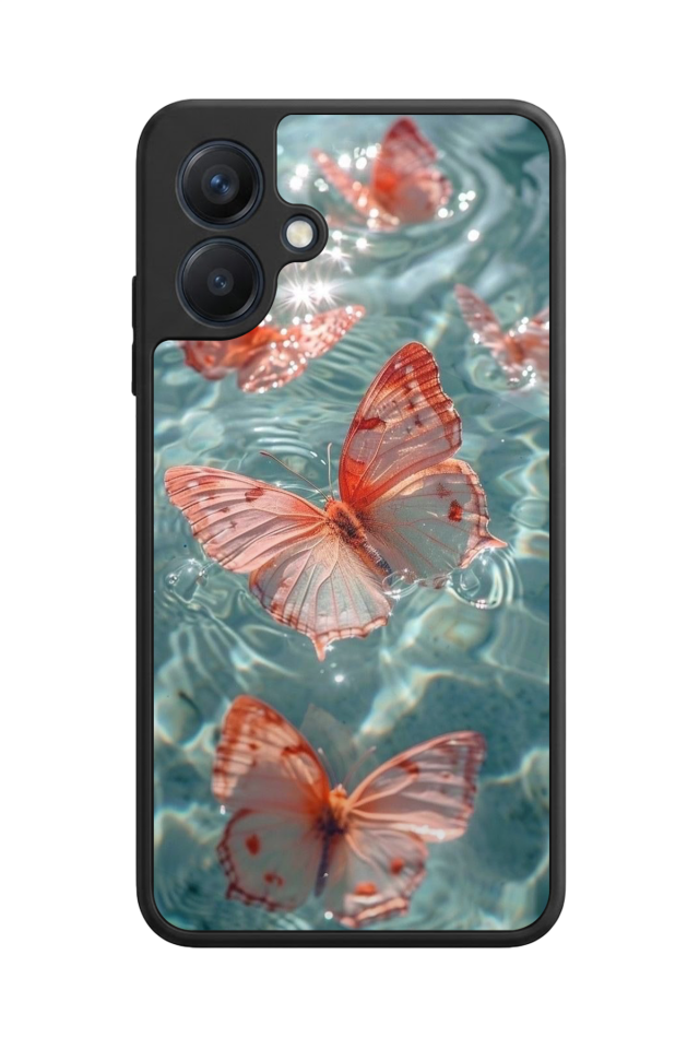 Samsung Galaxy A07 Uyumlu Kelebek Tasarımlı Glossy Premium Kılıf
