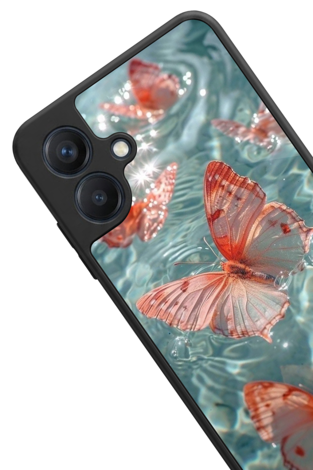 Samsung Galaxy A07 Uyumlu Kelebek Tasarımlı Glossy Premium Kılıf