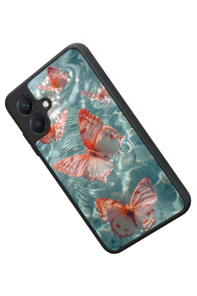 Samsung Galaxy A07 Uyumlu Kelebek Tasarımlı Glossy Premium Kılıf