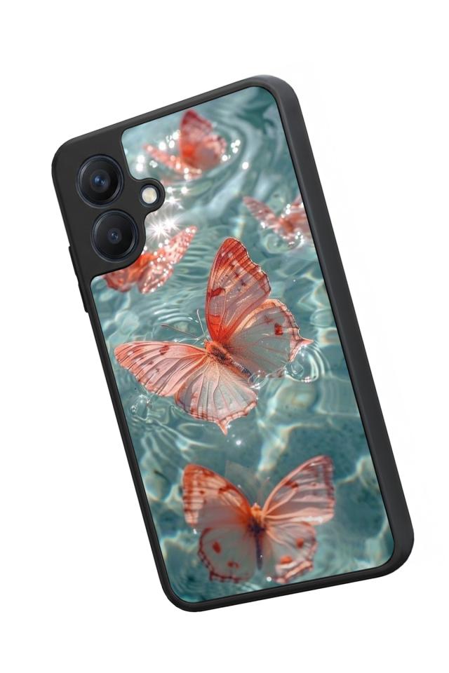 Samsung Galaxy A07 Uyumlu Kelebek Tasarımlı Glossy Premium Kılıf