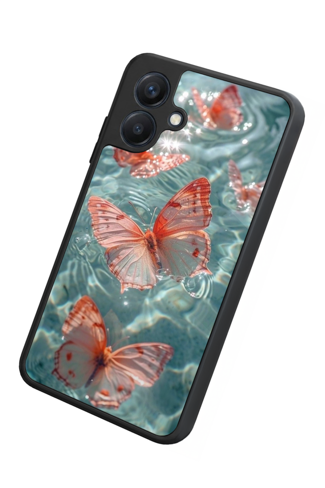 Samsung Galaxy A07 Uyumlu Kelebek Tasarımlı Glossy Premium Kılıf