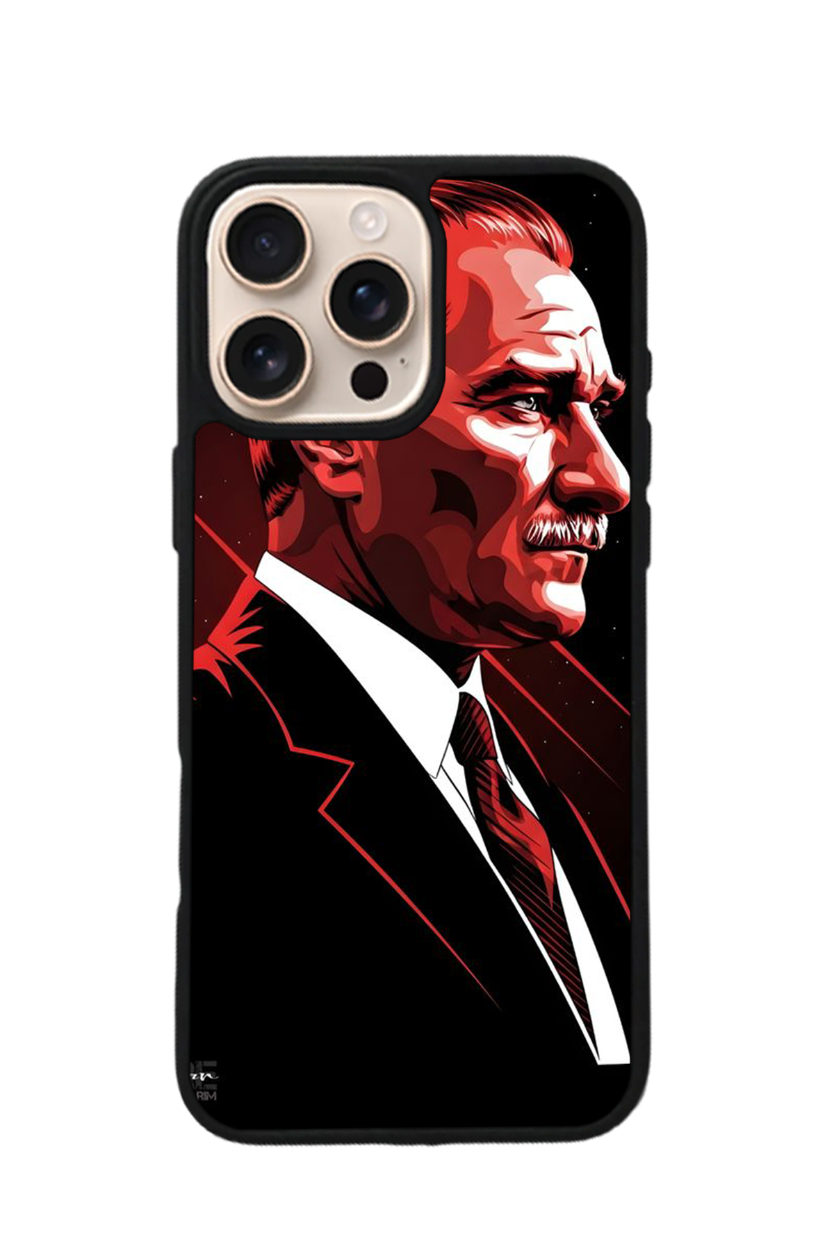 iPhone 16 Pro Uyumlu Mustafa Kemal Ataturk Tasarımlı Glossy Premium Kılıf