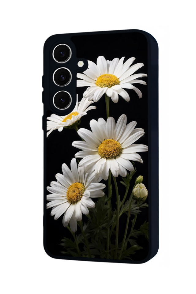 Samsung Galaxy A16 Uyumlu Papatya Tasarımlı Glossy Premium Kılıf