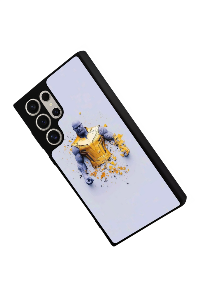 Samsung Galaxy S22 Ultra Uyumlu Thanos Tasarımlı Glossy Premium Kılıf