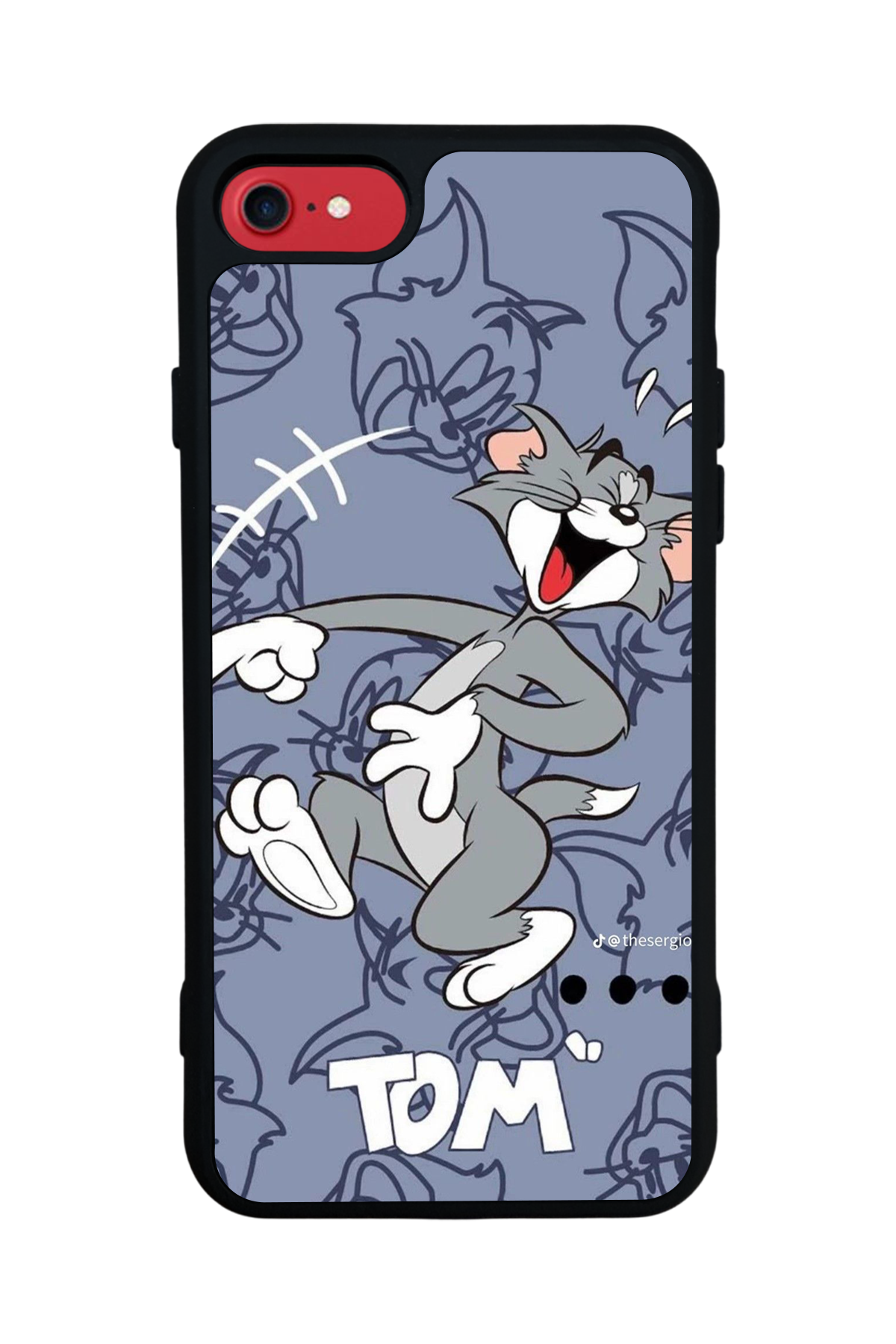 iPhone 8 Uyumlu Tom And Jerry Tasarımlı Glossy Premium Kılıf