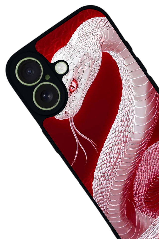 iPhone 17 Uyumlu Yılan Tasarımlı Glossy Premium Kılıf