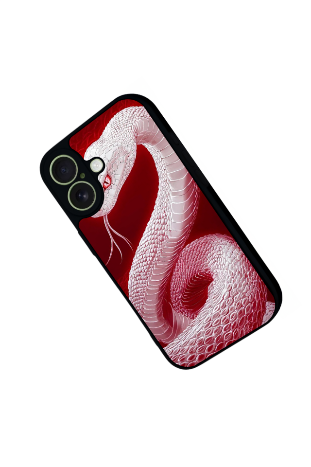 iPhone 17 Uyumlu Yılan Tasarımlı Glossy Premium Kılıf