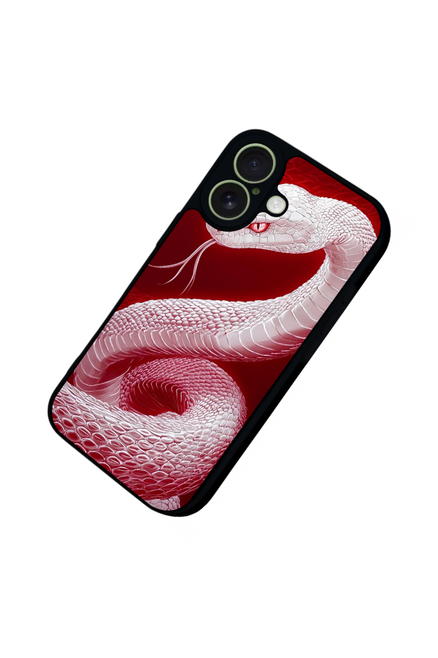 iPhone 17 Uyumlu Yılan Tasarımlı Glossy Premium Kılıf