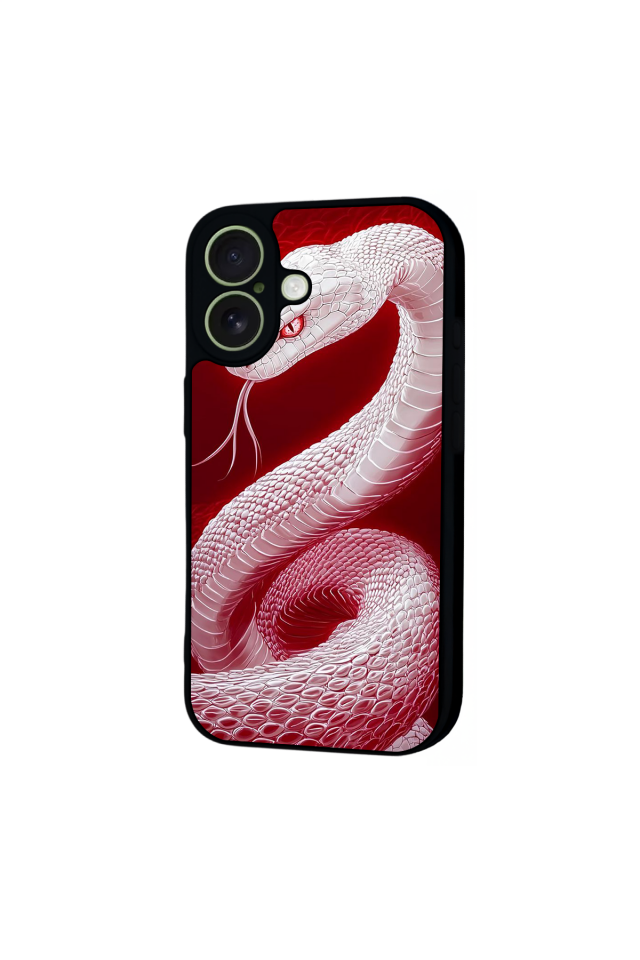 iPhone 17 Uyumlu Yılan Tasarımlı Glossy Premium Kılıf